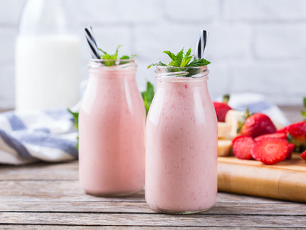 Strawberry Banana Goat Milk Smoothie