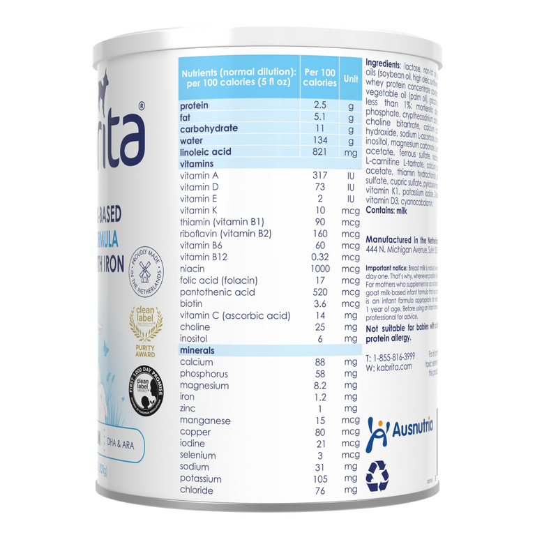 Goat Milk-Based Infant Formula