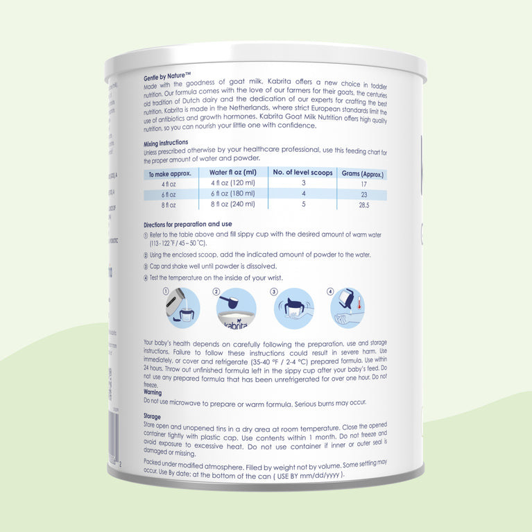 Kabrita Goat Milk-Based Toddler Nutrition