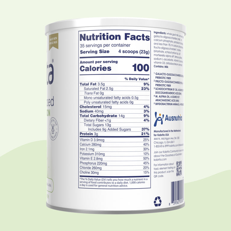 Kabrita Goat Milk-Based Toddler Nutrition