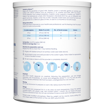 Kabrita Goat Milk-Based Junior Nutrition Kabrita Goat Milk-Based Junior Nutrition