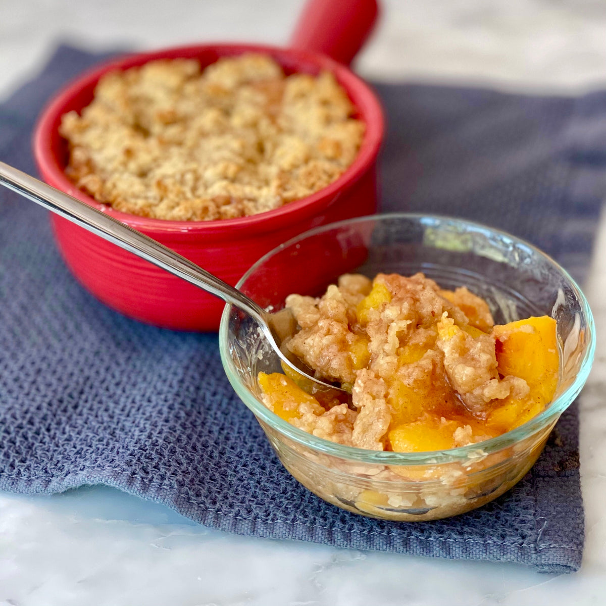 Peach Cobbler with Kabrita