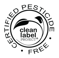 Clean Label Project Certified Pesticide Free badge