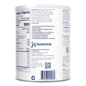 Goat Milk-Based Toddler Nutrition