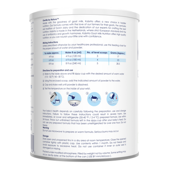 Goat Milk-Based Toddler Nutrition