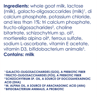 Goat Milk-Based Toddler Nutrition