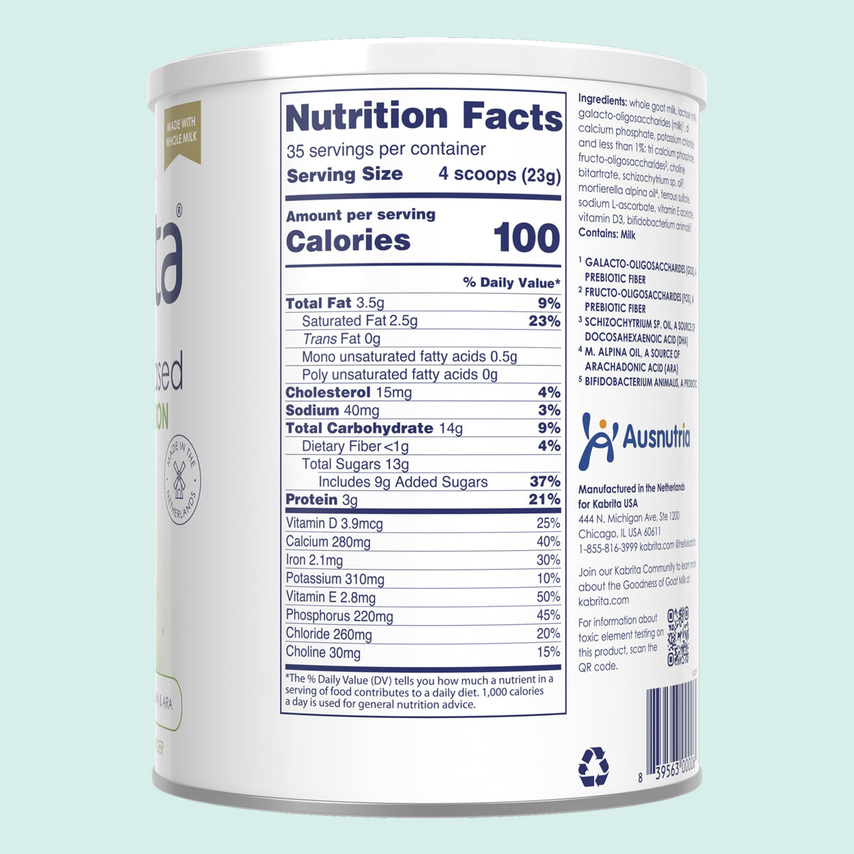 Kabrita Goat Milk-Based Toddler Nutrition