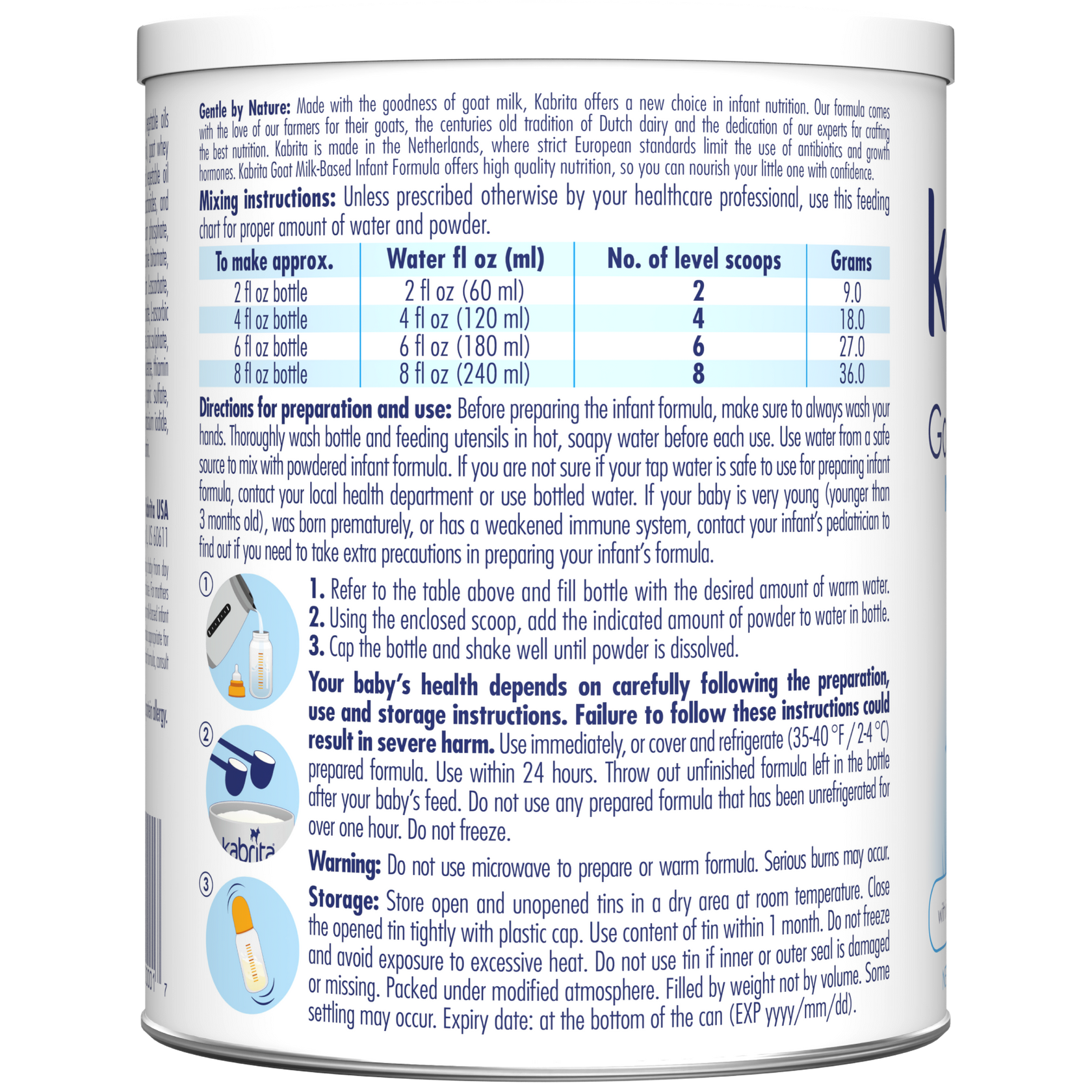 Infant Intro Offer | Goat Milk Formula - Kabrita USA