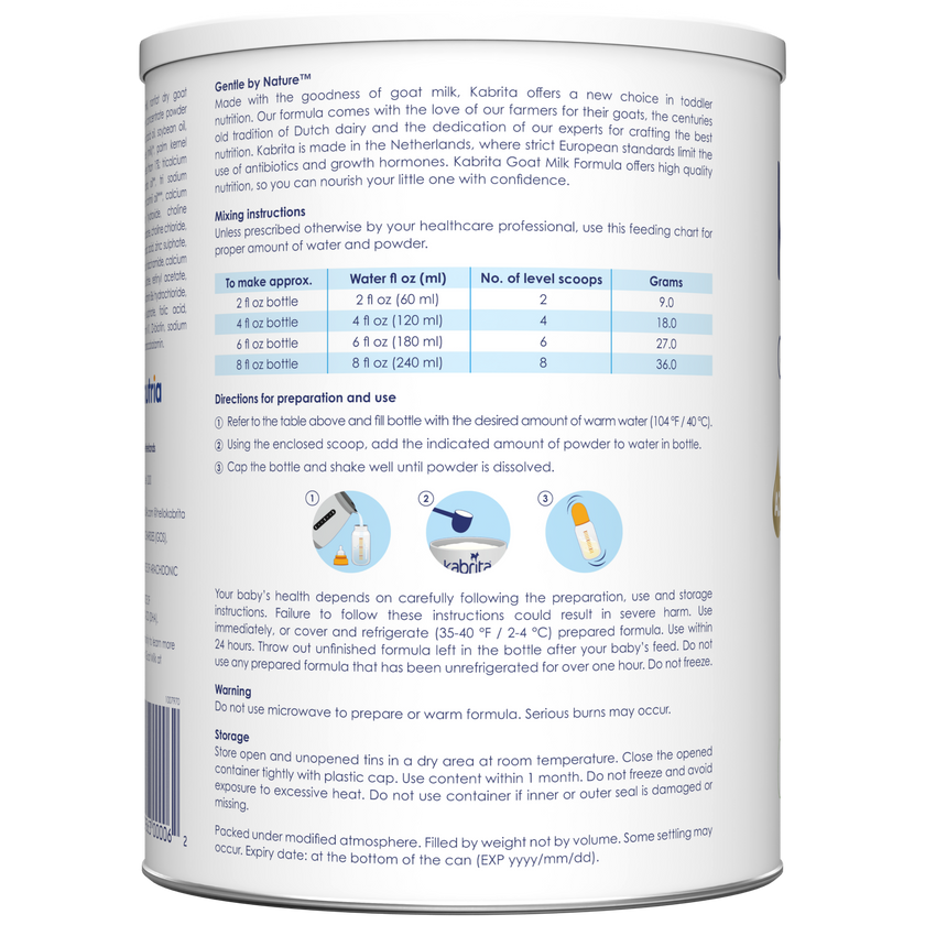 Goat Milk Infant Formula | Goat Milk Formula - Kabrita USA